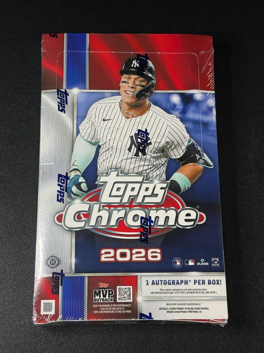 2026 Topps Chrome Baseball Hobby Box – Factory Sealed